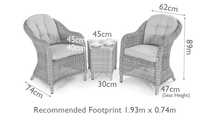 Maze Rattan Oxford 3 Piece Lounge Set