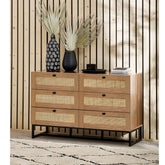 Julian Bowen Padstow 6 Drawer Chest - Oak