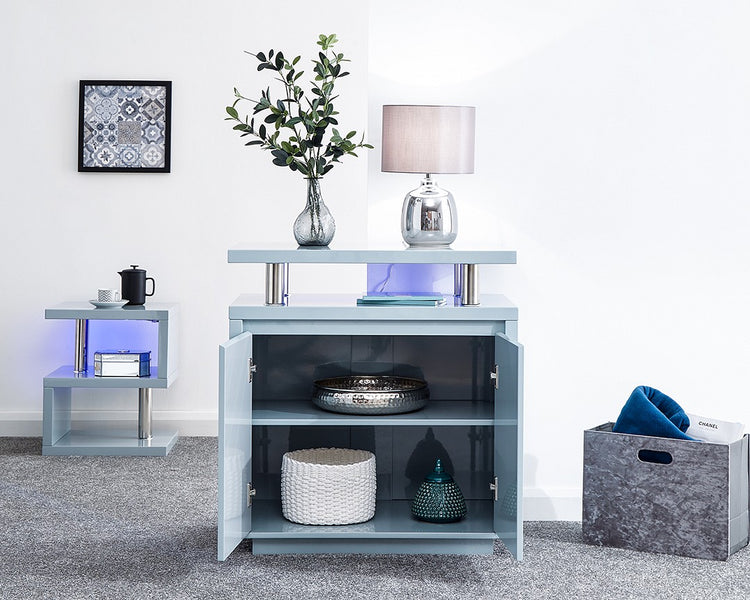 GFW Polar High Gloss LED Sideboard