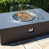 Maze Rattan Rectangular Gas Fire Pit