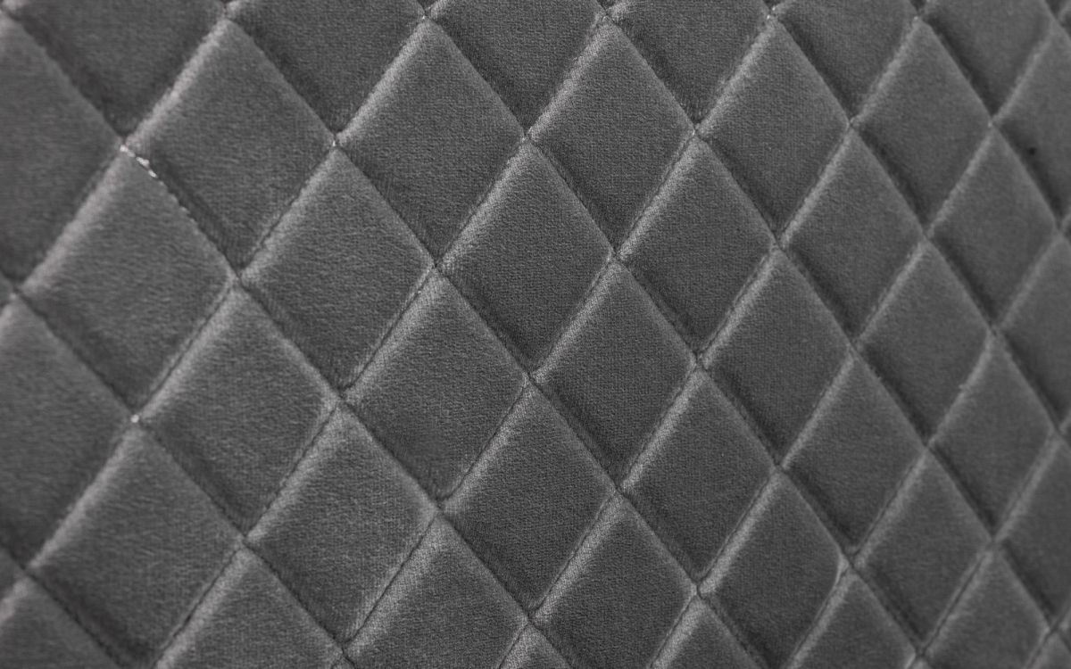 Julian Bowen Sanderson Diamond Quilted Velvet Ottoman Bed Upholstery Close Up-Better Bed Company 