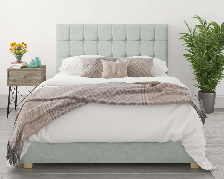 Better Cheshire Light Green Ottoman Bed