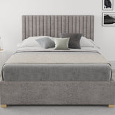 Better Glossop Velour Silver Ottoman Bed-Better Bed Company