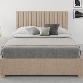 Better Glossop Malham Weave Mink Ottoman Bed-Better Bed Company