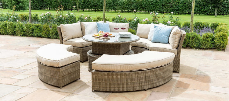 Maze Rattan Chelsea Lifestyle Suite with Glass Table