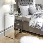GFW Venetian 3 Drawer Bedside