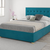 Better Seren Plush Teal Ottoman Bed