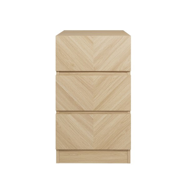 GFW Catania 3 Drawer Bedside Table